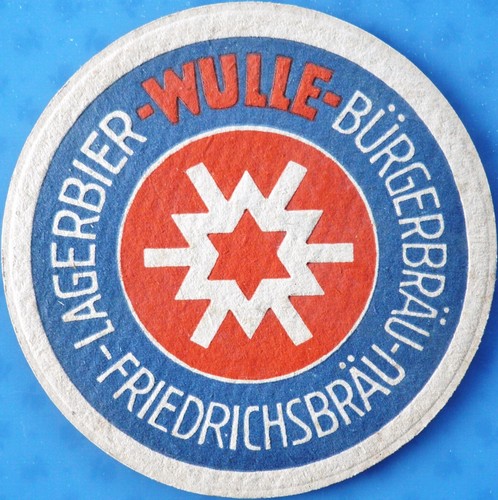 Old beer mat brewery wulle - vk,