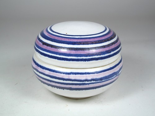 Ceramic lidded jar 60s - jar, mid