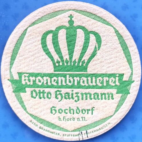 Old beer mat kronenbrauerei - beer,