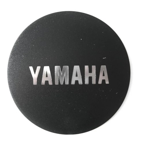 Yamaha logo cover black - black, silver