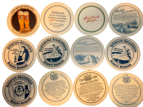 Beer mats brewery gutmann - 12,