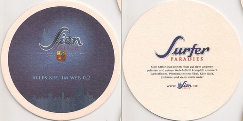 Sion kölsch beer - beer, mat