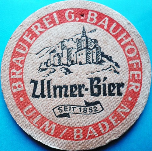 Old thick beer mat - , brewery