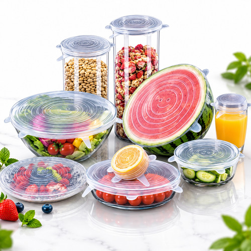 Silicone lid keep fresh - silicone,