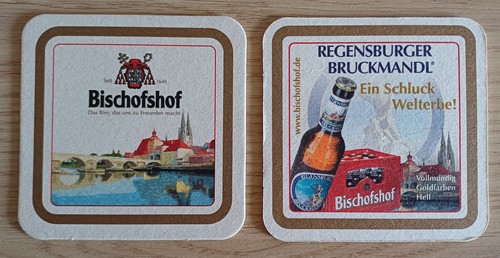 Beer mat bischofshof - beer,