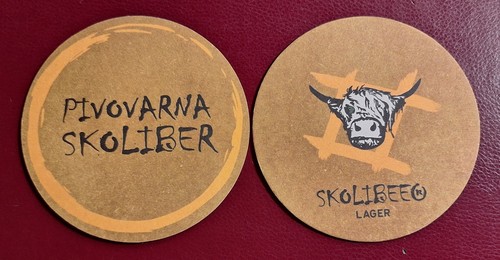 Pivovarna skoliber beer mat - pivovarna,
