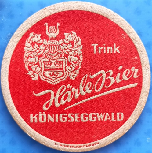 Old beer mat drinking härle - mat,