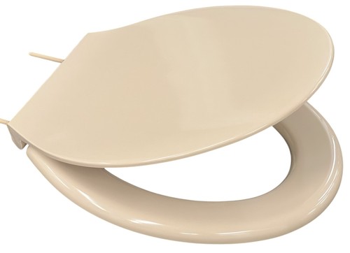 Handed toilet seat - toilet, lid