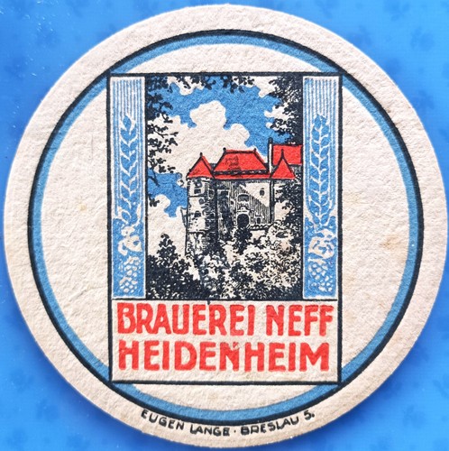 Old beer mat - brewery, neff