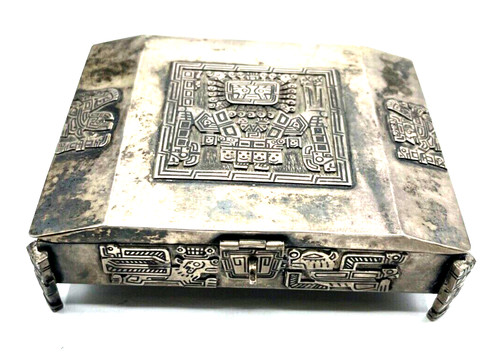 Vintage silver tin - tin, box