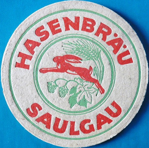 Old beer mat - , hasenbräu