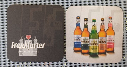 Beer mat frankfurt real - beer,