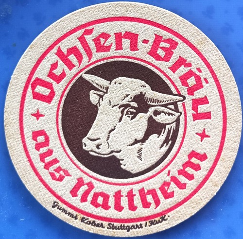 Old beer mat ochsen bräu - mat, from